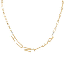 Load image into Gallery viewer, Word Necklace Link Chain<br />Design Your Own