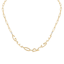 Load image into Gallery viewer, Word Necklace Link Chain<br />Design Your Own