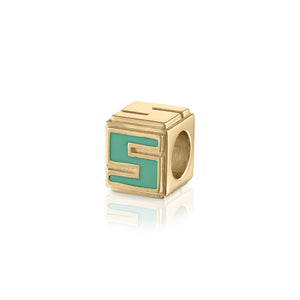Cube LetterBlock© Charm | Gold