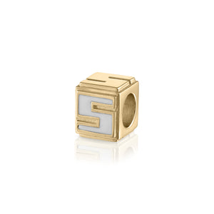 Cube LetterBlock© Charm | Gold