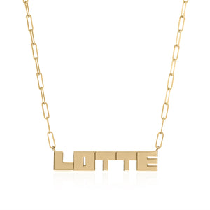 Gold LetterBlock© Nameplate