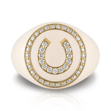 Load image into Gallery viewer, Horseshoe Signet Ring