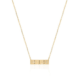 Petite Gold LetterBlock© Nameplate