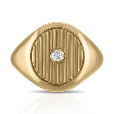 Deco Pinky Ring
