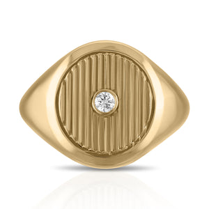 Deco Pinky Ring