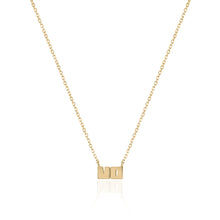 Load image into Gallery viewer, Petite Gold LetterBlock© Nameplate