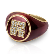 Load image into Gallery viewer, Spark Pinky Square Signet Ring