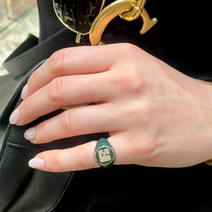 Spark Pinky Square Signet Ring