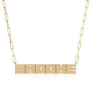 Gold LetterBlock© Nameplate