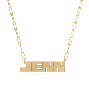 Gold LetterBlock© Nameplate