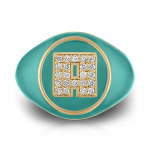 Spark Pinky Square Signet Ring