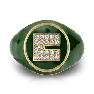 Spark Pinky Square Signet Ring