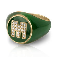 Load image into Gallery viewer, Spark Pinky Square Signet Ring