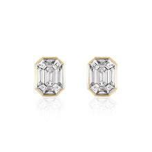 Load image into Gallery viewer, Emerald Cut Diamond Studs