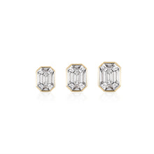 Load image into Gallery viewer, Emerald Cut Diamond Studs