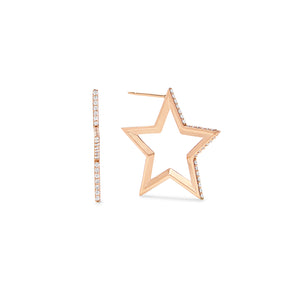 Star Hoop Earrings