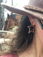 Load image into Gallery viewer, Star Hoop Earrings