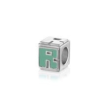 Load image into Gallery viewer, Cube LetterBlock© Charm | Sterling Silver