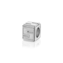 Load image into Gallery viewer, Cube LetterBlock© Charm | Sterling Silver