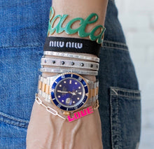 Load image into Gallery viewer, Enamel LetterBlock© Nameplate Bracelet