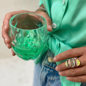 Letter Rings - Turquoise