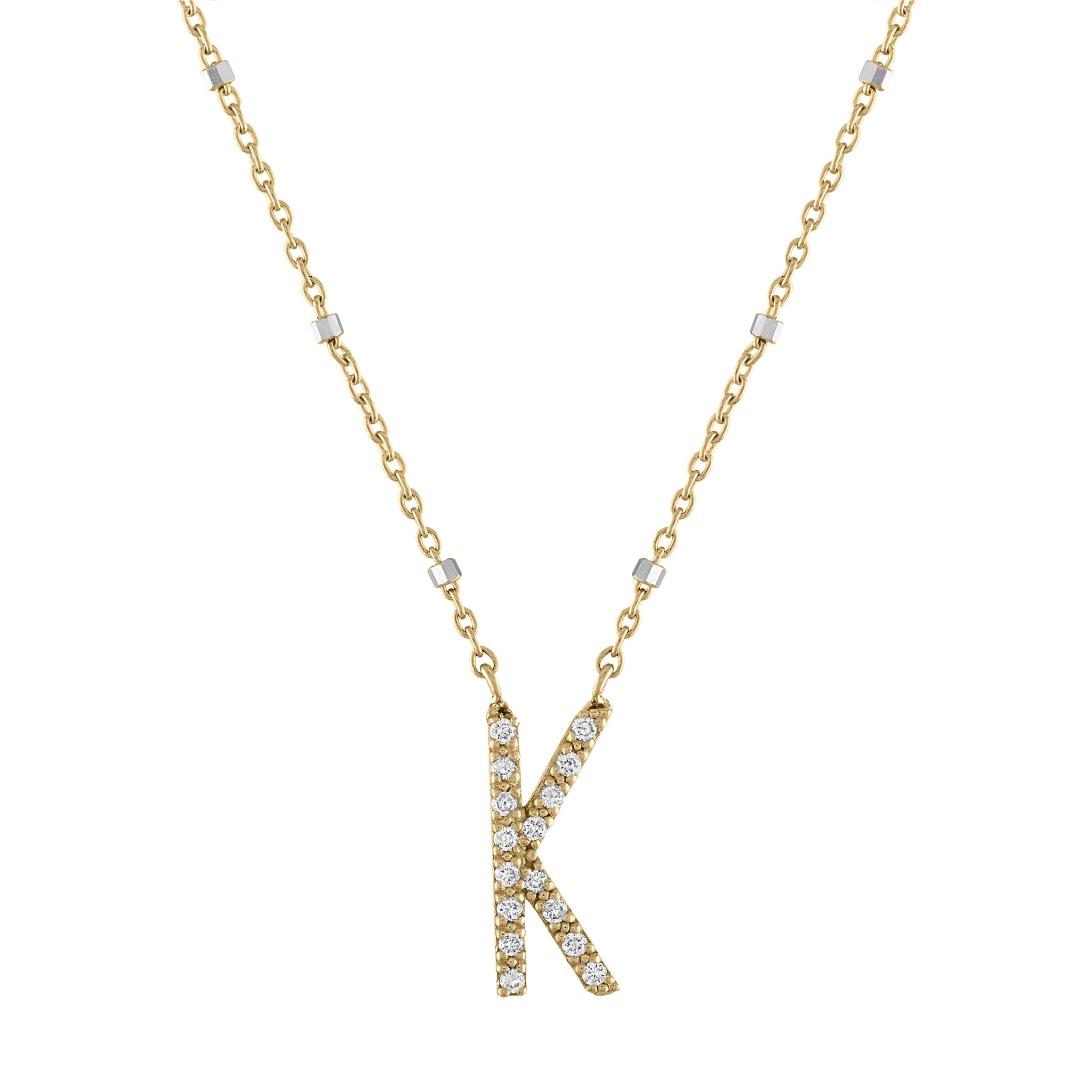 K Initial Necklace