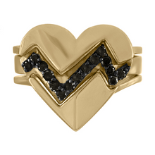 Load image into Gallery viewer, Heart Throb Gold  Ring