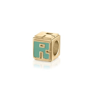 Cube LetterBlock© Charm | Gold