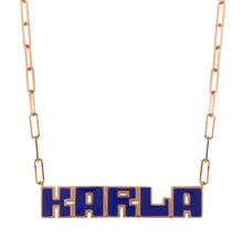 Load image into Gallery viewer, Enamel LetterBlock© Nameplate - Horizontal