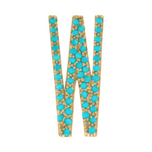 Load image into Gallery viewer, Letter Rings - Turquoise